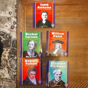 New Learn To Read Books Kid's Early Readers Biographies Set Of 5